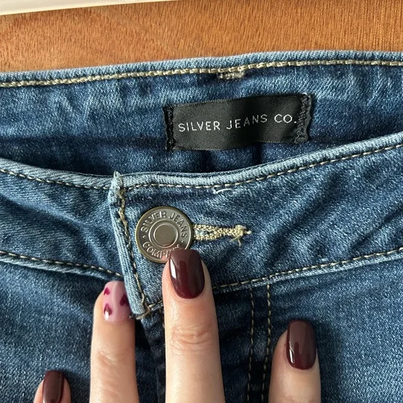 Silver Jeans Classic Boyfriend Blue Denim - Picture 3 of 5